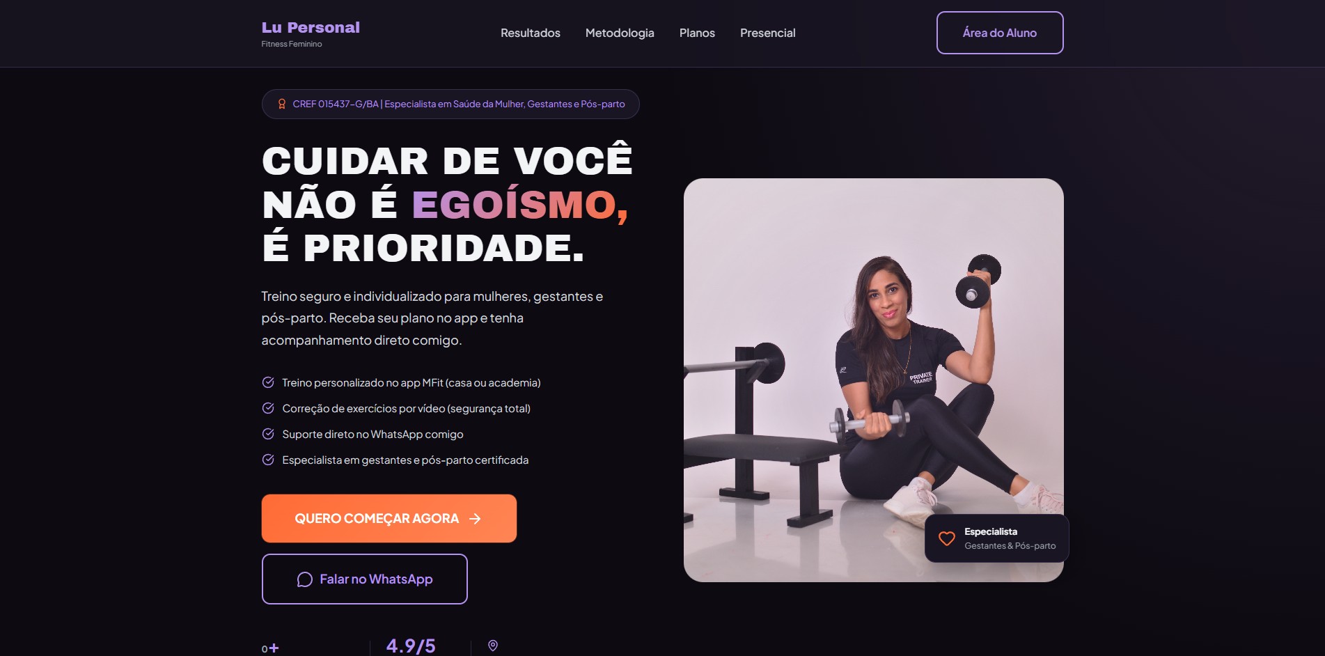 Lu Personal — Consultoria Fitness Feminina